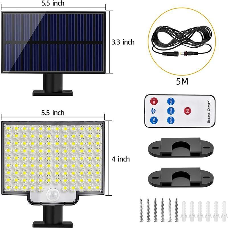 Remote Control Outdoor Solar Wall Lamp