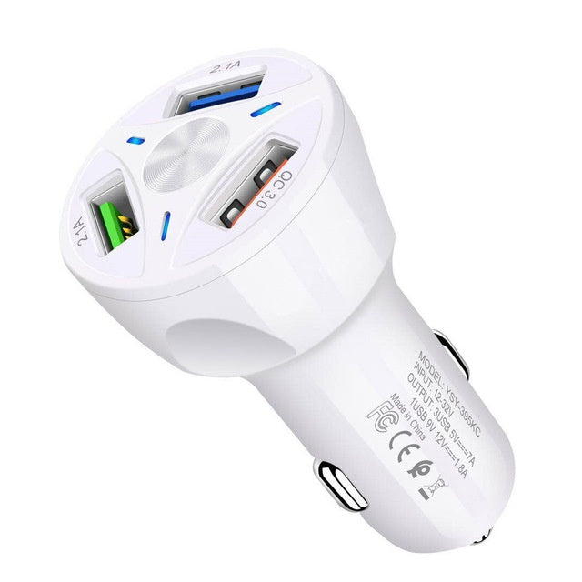 3 USB Port Quick Car Charger