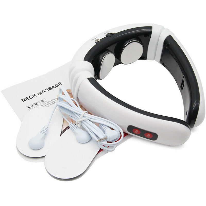 Electric neck massager with far infrared pain relief tool