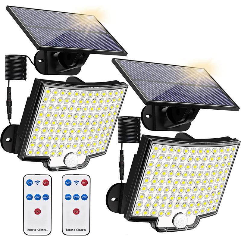 Remote Control Outdoor Solar Wall Lamp